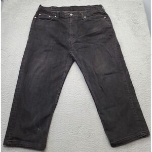 Levi's Jeans Men Size 40x30 Black Denim Pockets Red Tab Low‎ Waist Comfort